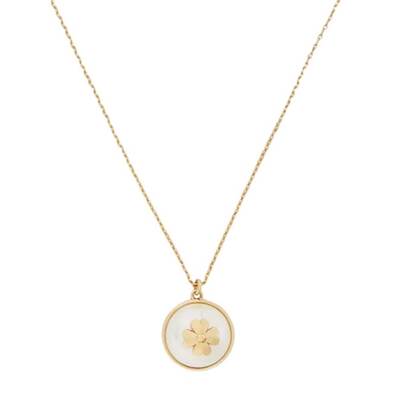 KATE SPADE ♠️ New York PEARLS ON PEARLS MINI PENDANT CREAM GOLD NECKLACE 🌟NWT🌟 - Picture 1 of 16
